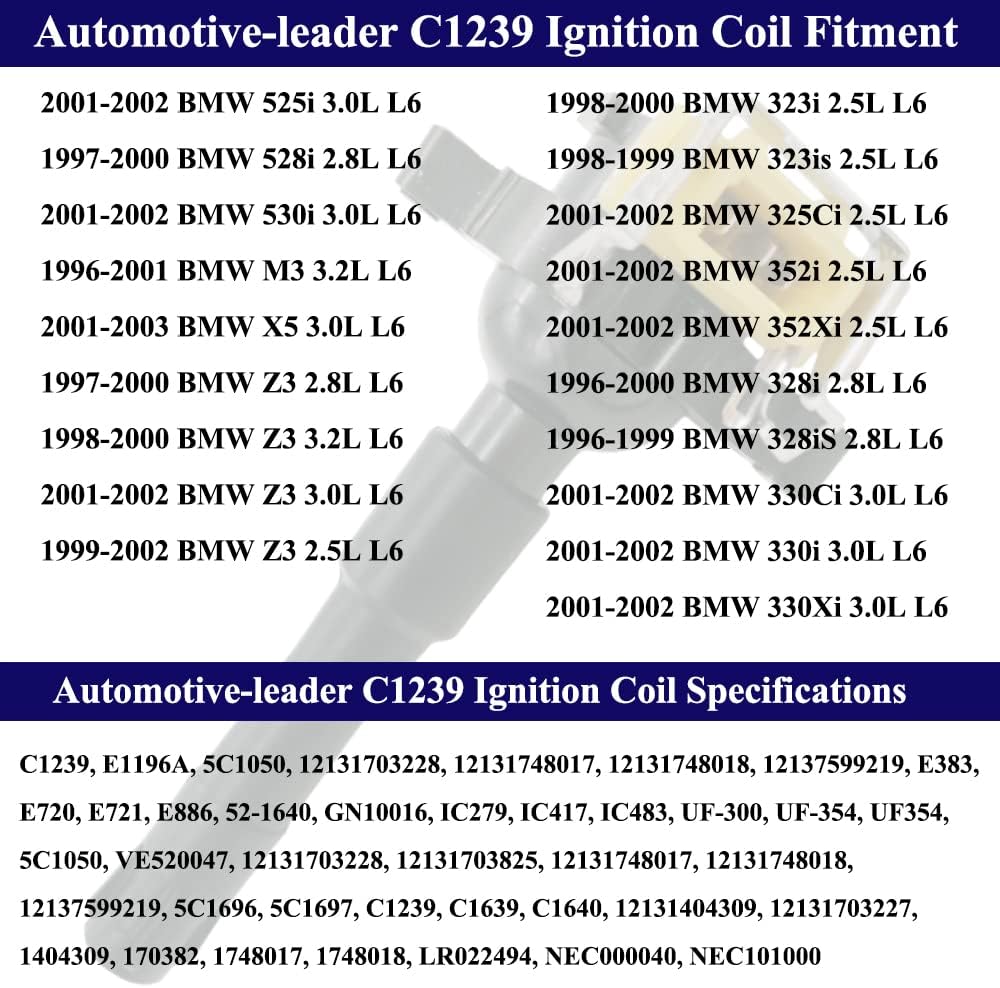 6Pcs C1239/ UF-300 /UF-354 Ignition Coils