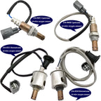 4Pcs Air Fuel Ratio & O2 Sensor for Lexus IS250 2.5L V6 (06-07) | 234-9051 234-9058 234-4518 234-4521