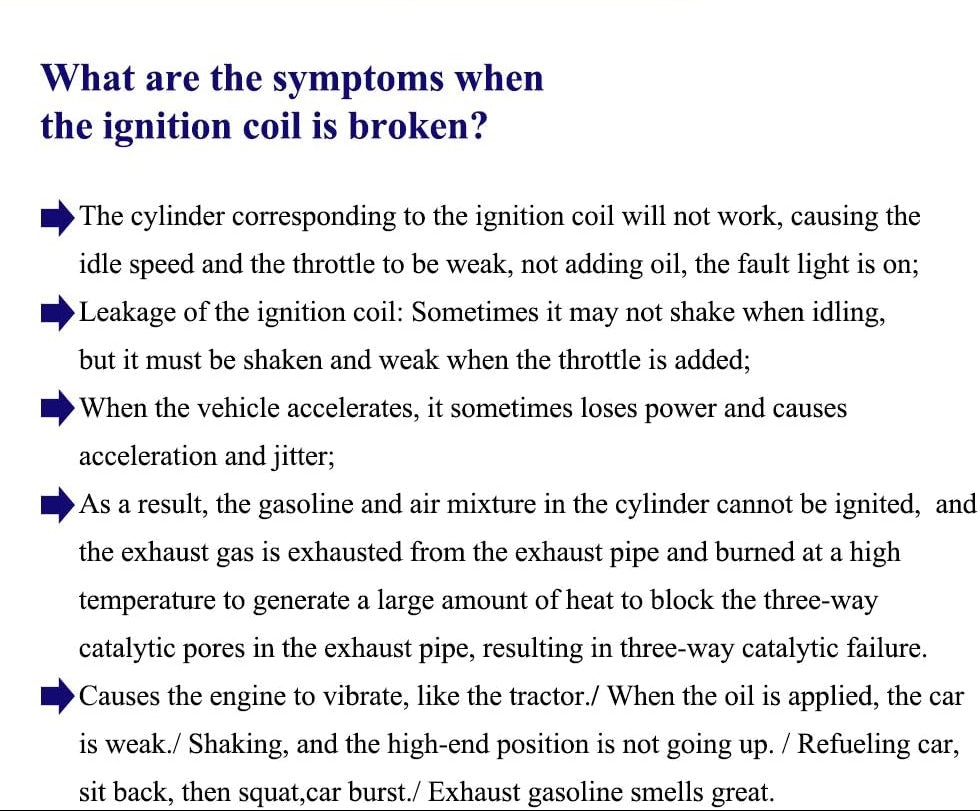 Ignition Coil for Ford Edge Fusion Mustang & Mazda CX-9 3.5L 3.7L - UF553  7T4Z-12029-E