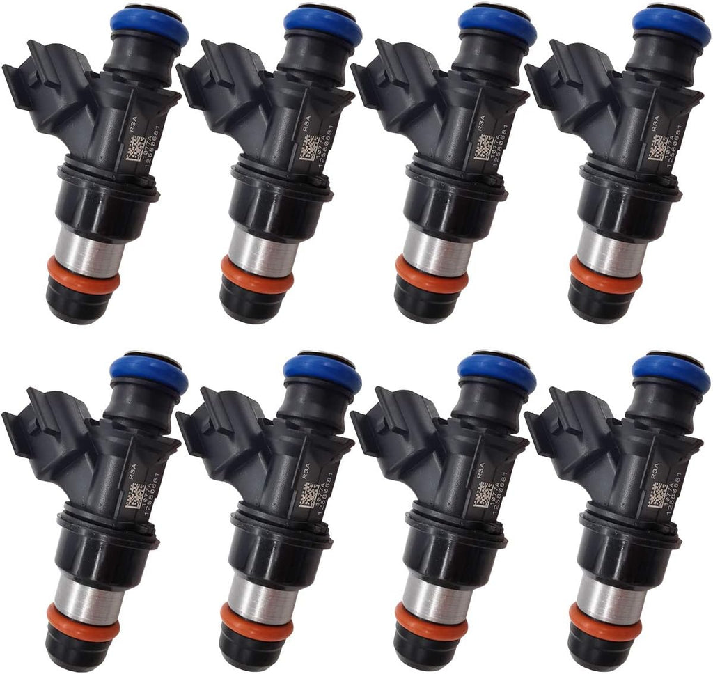 8Pcs Fuel Injectors for Chevy Silverado Tahoe GMC Sierra Yukon 4.8L 5.3L 6.0L | 12580681 217-1621