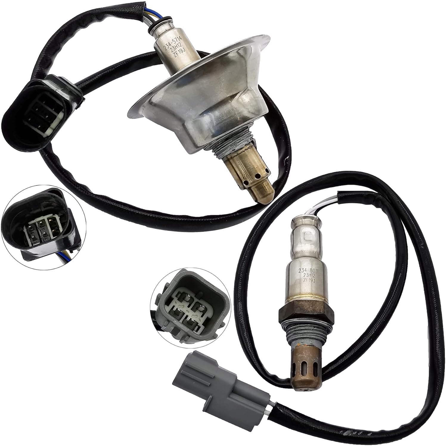 2Pcs O2 Sensor Set for Hyundai Sonata Kia Optima Sorento 2.4L (2015-2019) | 234-5714 234-8030