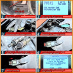 4Pcs Upstream Downstream Oxygen Sensor for Lexus GS350 GS450h IS250 IS350 2.5L 3.5L (2006-2008) | 234-9051 234-4521