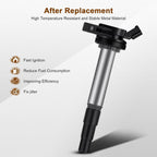 4Pcs Ignition Coils Pack for Toyota Prius Corolla Matrix Lexus CT200H Pontiac Vibe 1.8L | 90919-02258 90919-02252