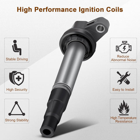 4Pcs Ignition Coils Pack for Toyota Prius Corolla Matrix Lexus CT200H Pontiac Vibe 1.8L | UF-596