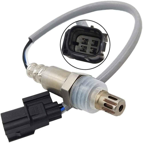 OEM-quality automotive oxygen sensor with wiring harness and 4-pin connector close-up