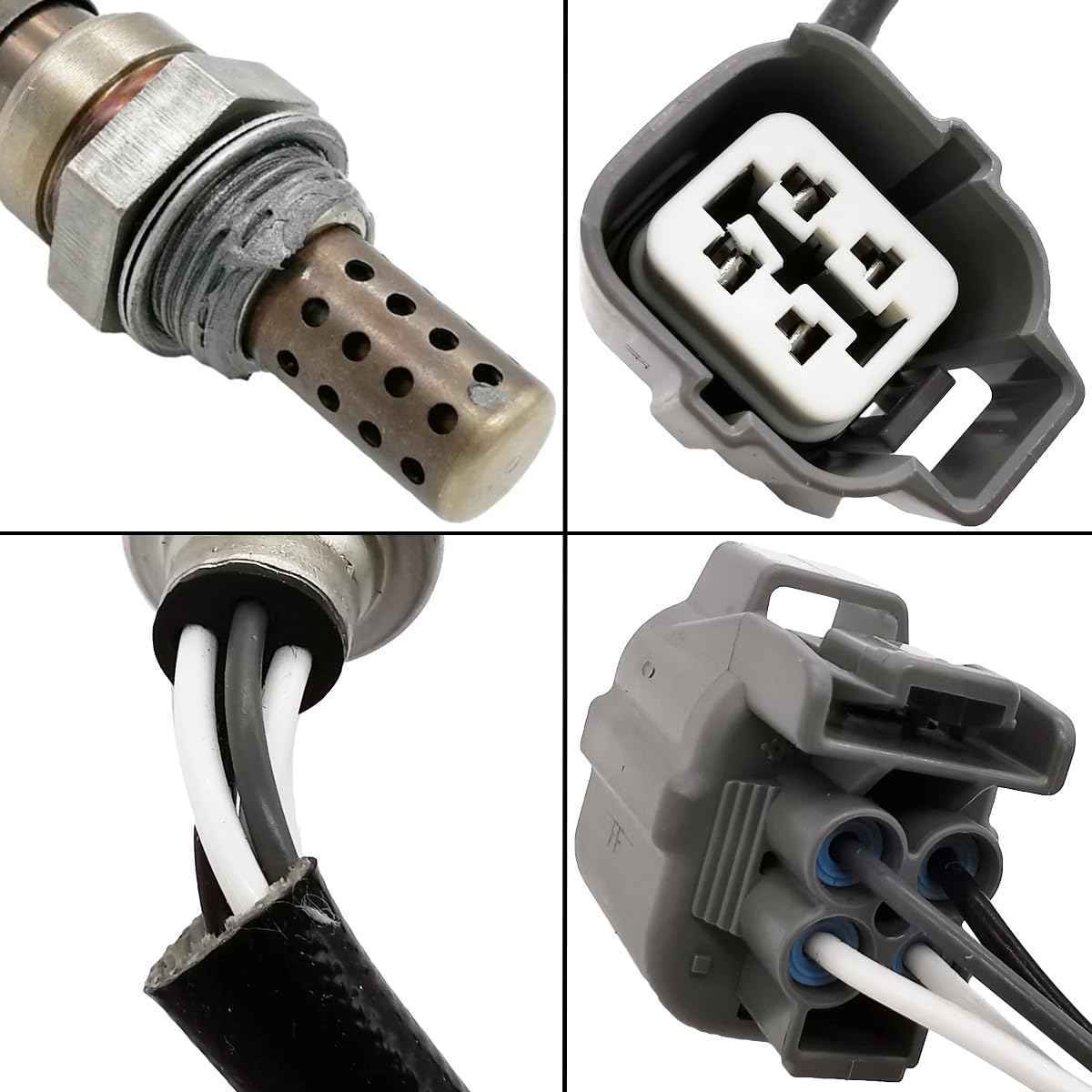 2Pcs Oxygen Sensor 234-4620 234-4621 Upstream and Downstream O2 Sensor for Honda Accord DX LX EX 2.3L-l4 F23A1 & F23A5 Engine 1998-2002