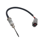 OEM automotive oxygen sensor with black wiring and gray electrical connector for vehicle emissions control