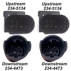 234-5134 234-4473 4PCS Upstream Downstream O2 Oxygen Sensor Compatible with 2003 2004 2005 2006 BMW 325Ci 325i M56 Engine 213-3895 213-3894 250-25004 350-35080 250-25003 350-35008 213-3922