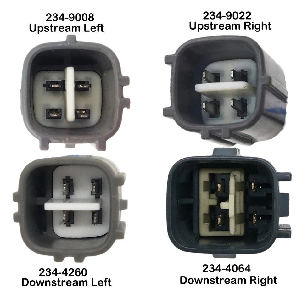 4Pcs Air Fuel Ratio & O2 Sensor for Toyota Avalon Camry & Lexus ES350 3.5L V6 (2008-2011) | 234-9008, 234-9022, 234-4064, 234-4260